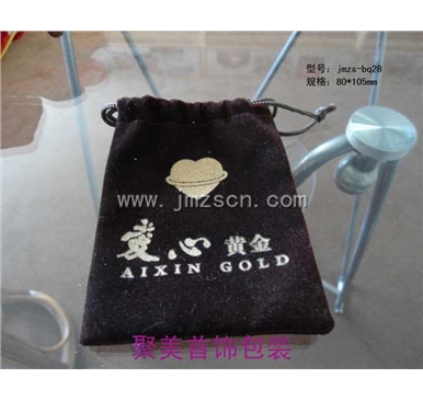 爱心黄金收拾到绒布袋jmzs-bq28