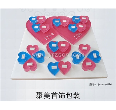 糖果色亚克力银饰道具jmzs-ys014