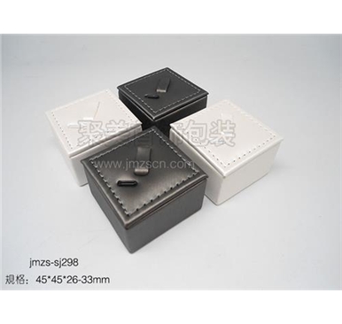 皮革戒指座jmzs-sj298 聚美首饰包装设计定制